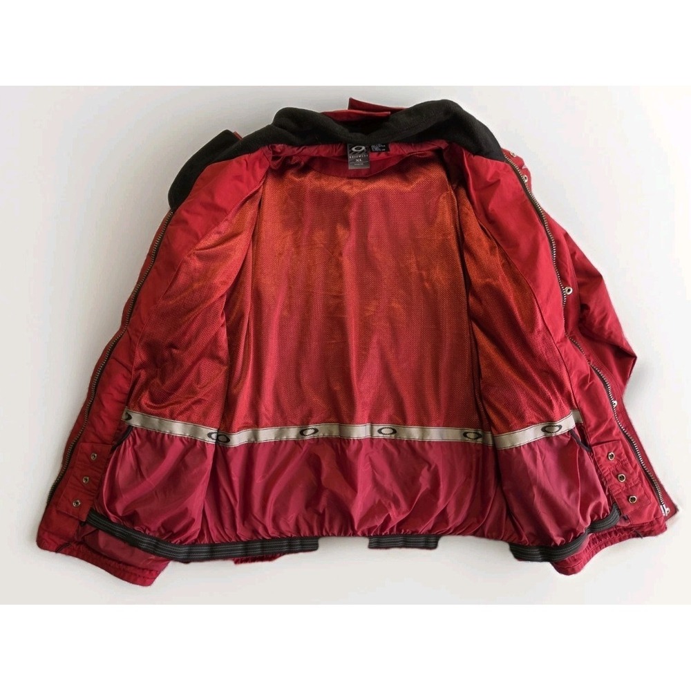 Oakley Jacket Men's XL Vintage Software Burgundy Waterproof Windbreaker Ski Y2K - Picture 5 of 16